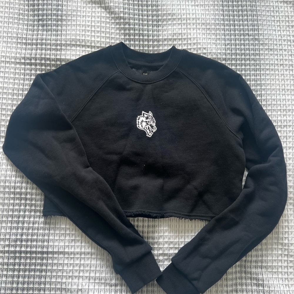 Darc Sport cropped sweatshirt in XS, black.